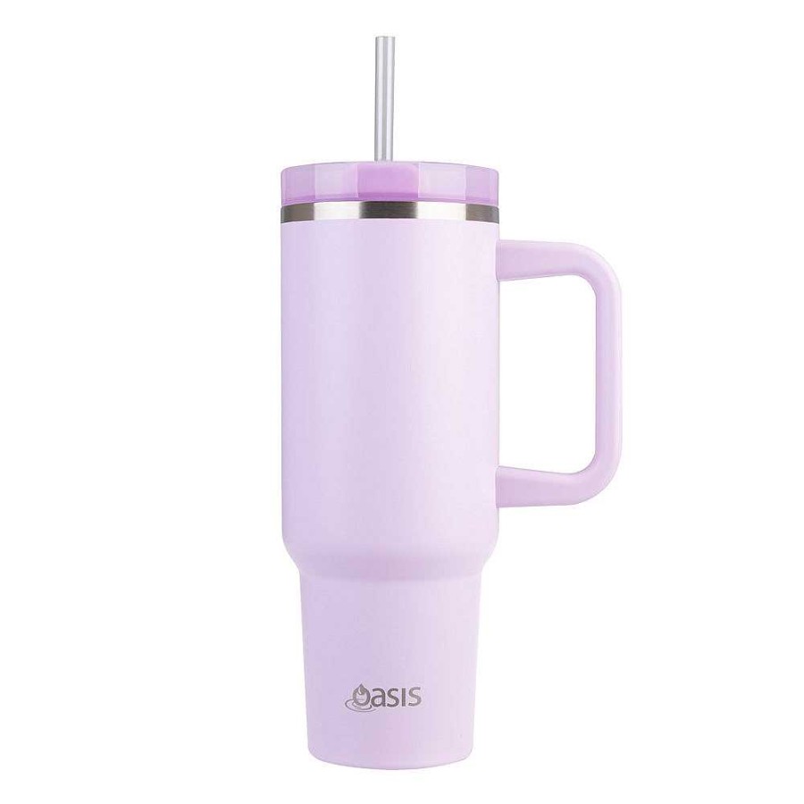 Wheel and Barrow Oasis Commuter Tumbler Orchid 1.2L | Flasks & Travel