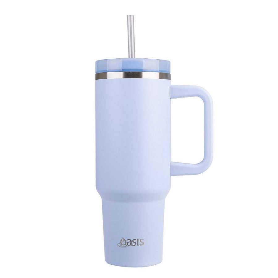 Wheel and Barrow Oasis Commuter Tumbler Periwinkle 1.2L | Flasks & Travel