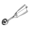 Wheel and Barrow Ice Cream Scoop Stainless Steel Press Action Handle | Rustic Silver Barware