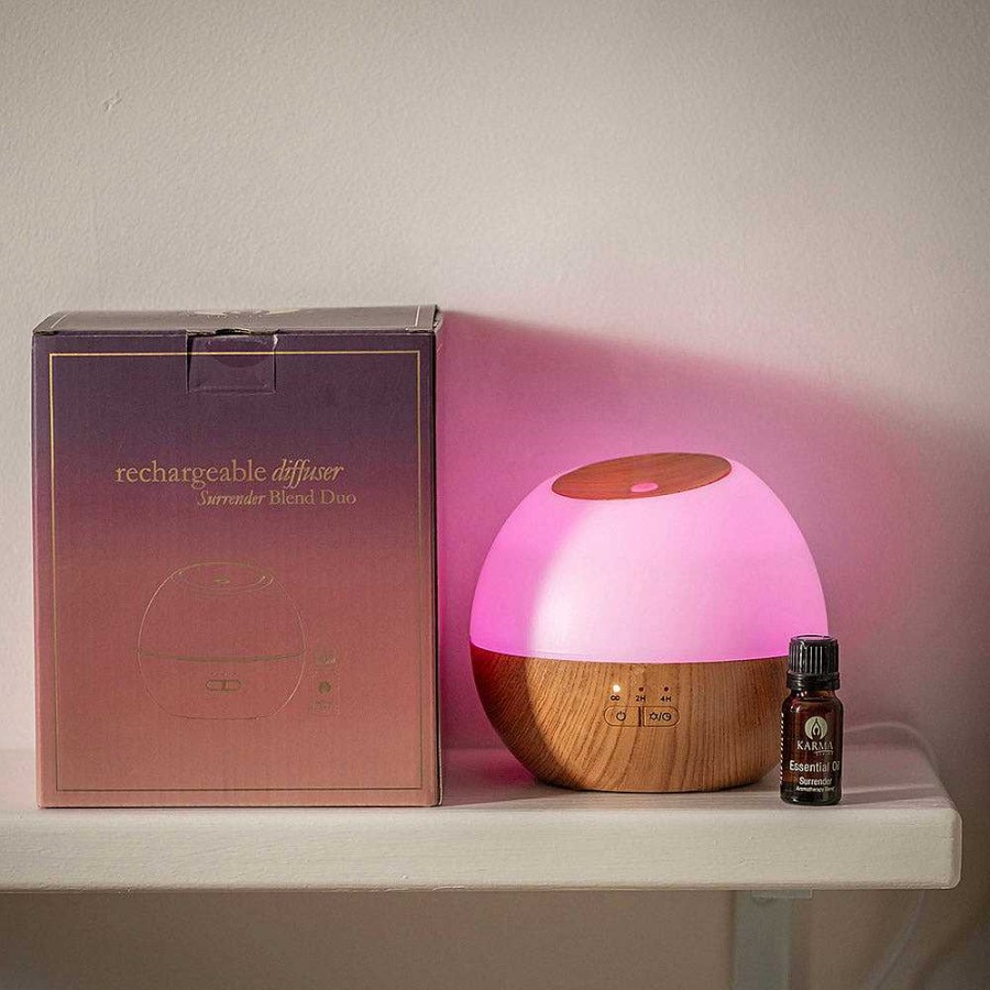 Wheel and Barrow Rechargeable Diffuser With Surrender Blend Set | Pamper