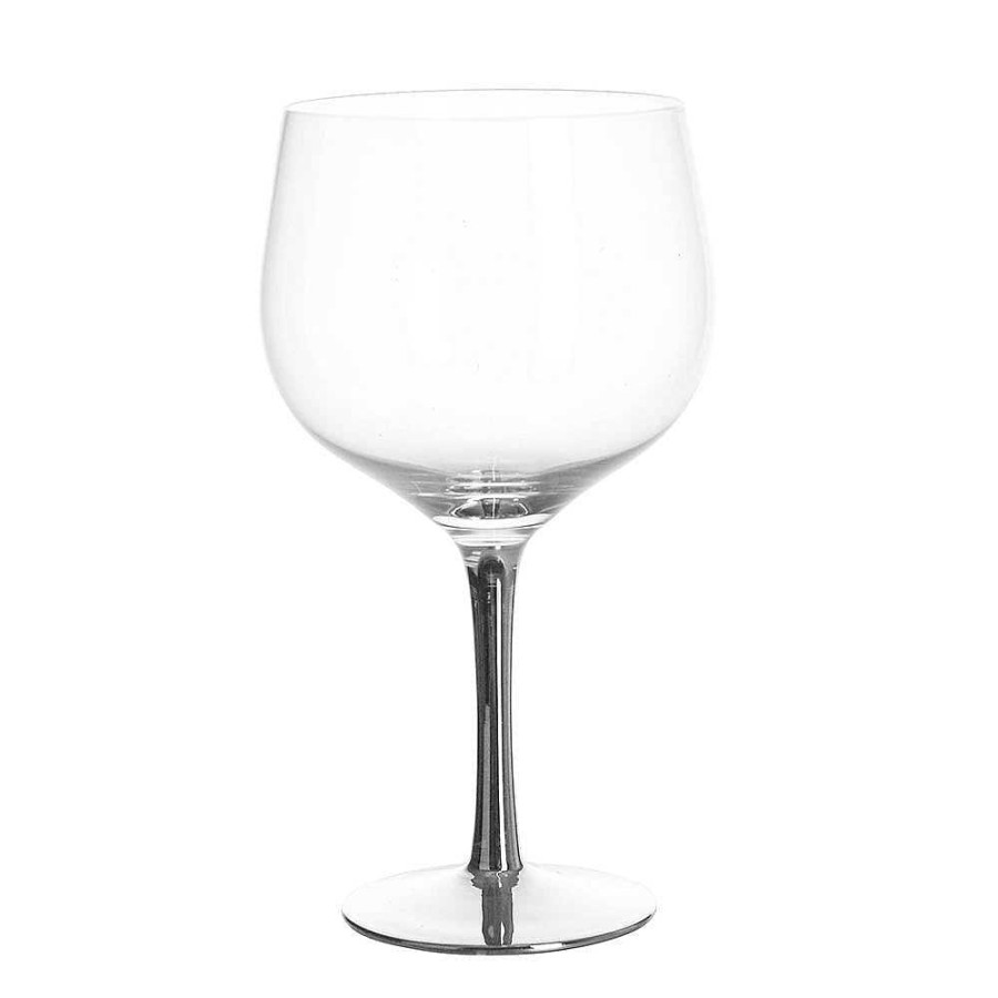 Wheel and Barrow Gin Glass Silver Stem 580Ml | Rustic Silver Barware