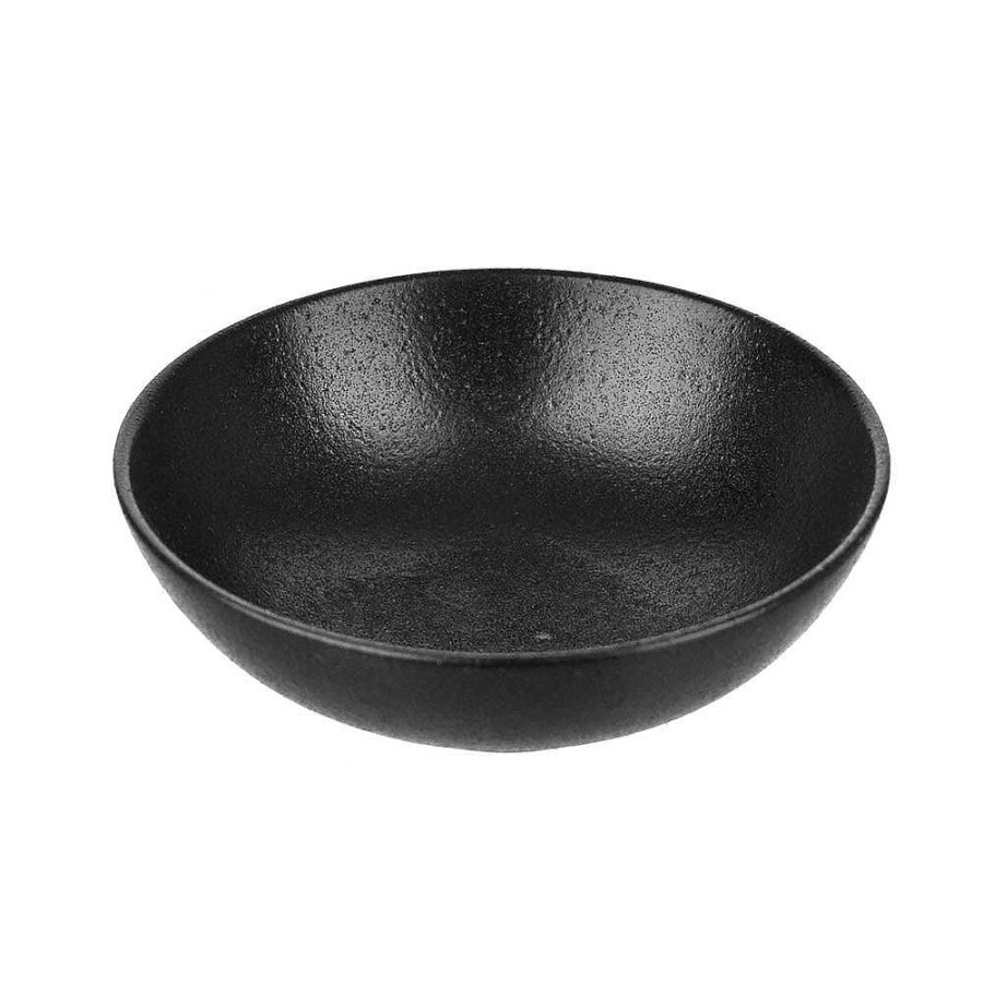 Wheel and Barrow Condiment Bowl Round Black 10Cm | Black Dinnerware