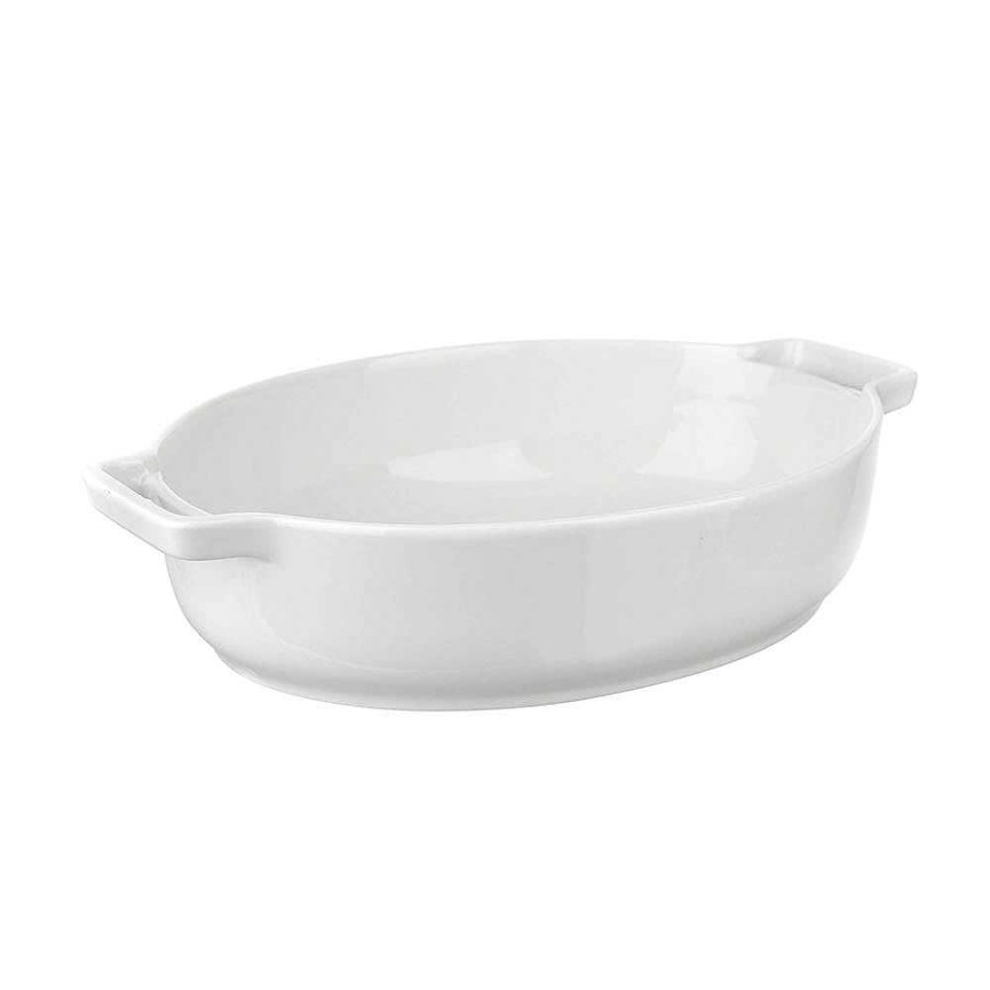 Wheel and Barrow Porcelain Baking Dish Oval White 30Cm | Baking Dishes