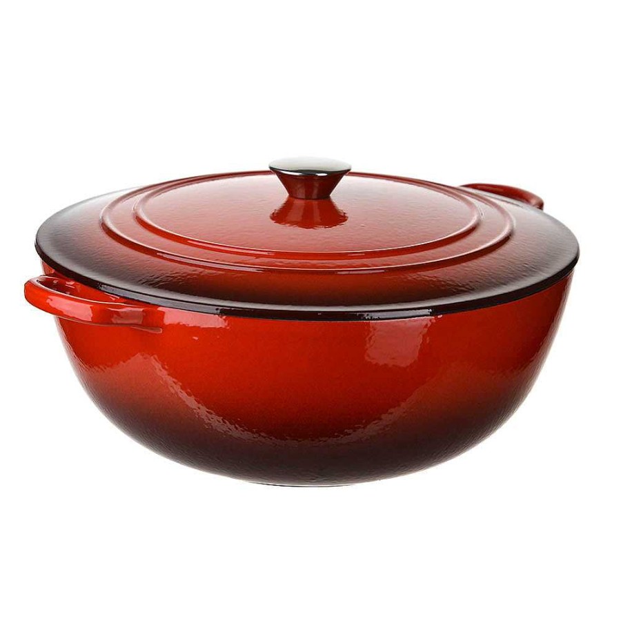 Wheel and Barrow Cast Iron Pot Red 7L | Cast Iron