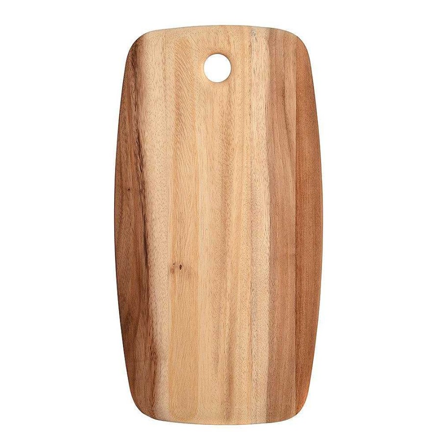 Wheel and Barrow Acacia Wood Board Tablet With Hole Handle 24X45Cm | Wooden Boards