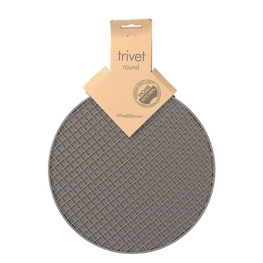 Wheel and Barrow Silicone Trivet Round 20Cm | Trivets