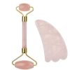 Wheel and Barrow Rose Quartz Roller & Gua Sha Tool Gift Set | Pamper