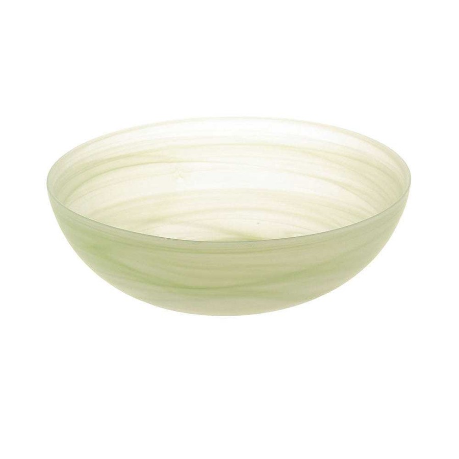 Wheel and Barrow Bowl Mint Green Alabaster 28Cm | Salad & Serving Bowls