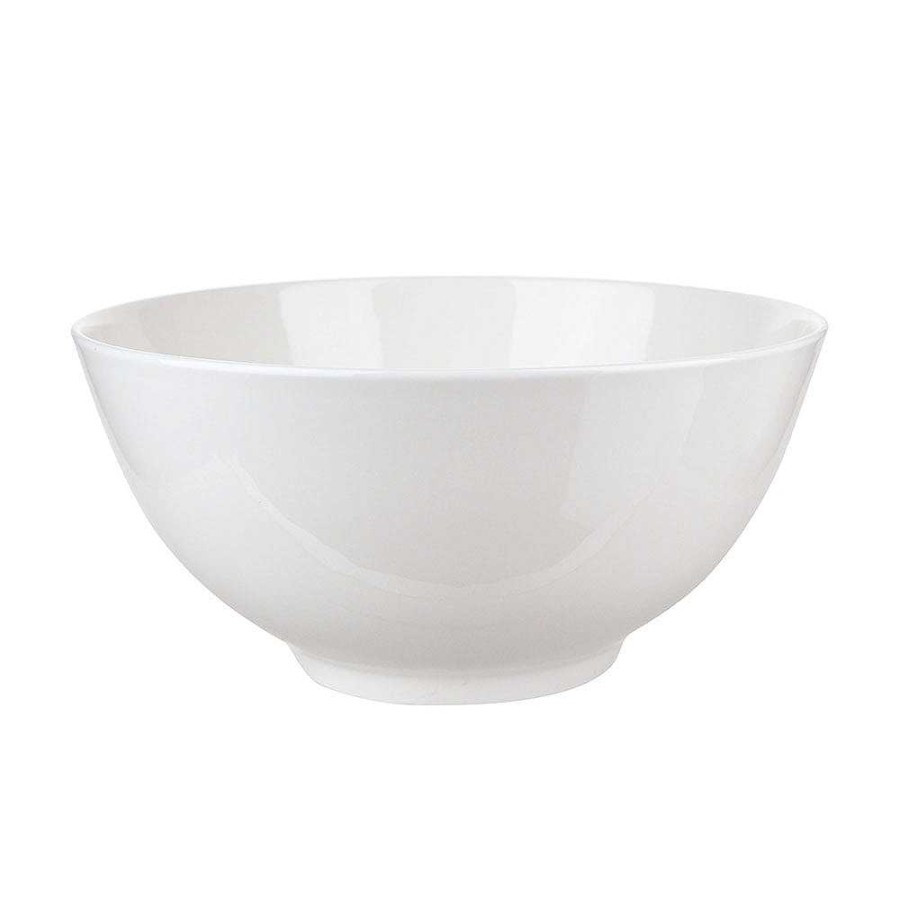 Wheel and Barrow Bone China Noodle Bowl 23Cm White | Bowls