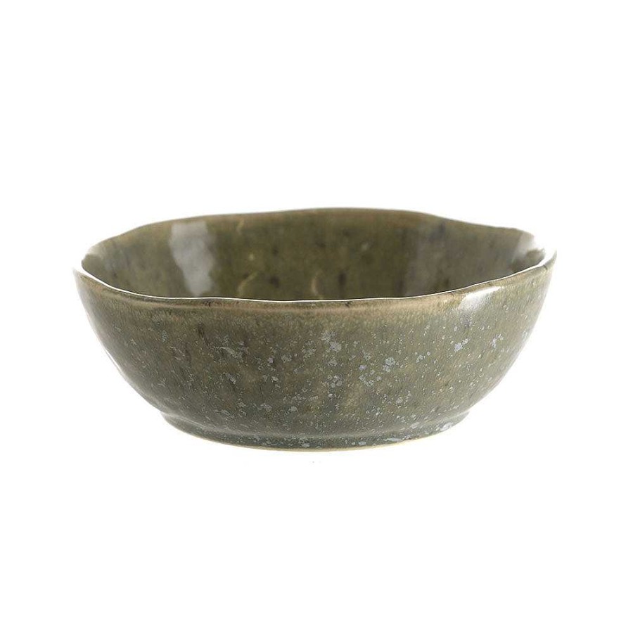 Wheel and Barrow Stoneware Bowl Matte Speckle Green 14X5Cm | Condiment & Dip Bowls