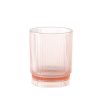 Wheel and Barrow Acrylic Tumbler Ribbed Pink 285Ml | Outdoor Drinkware