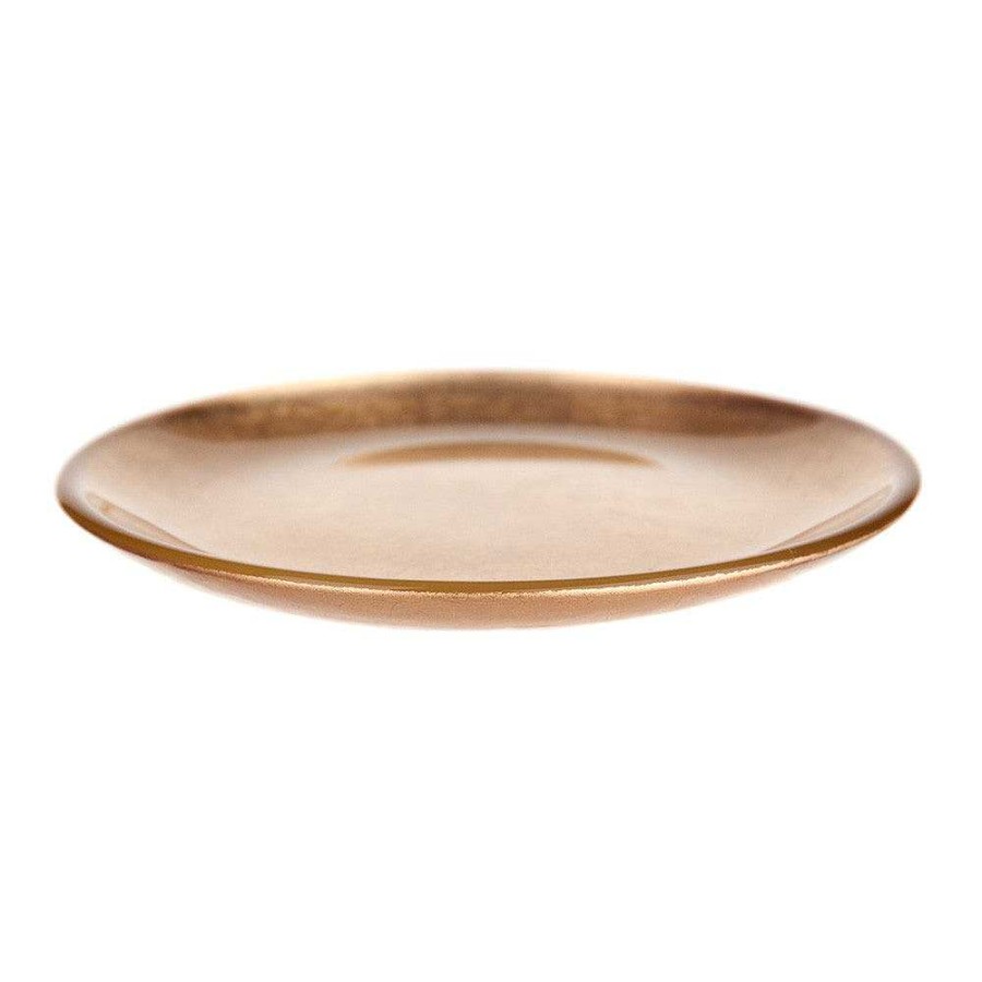 Wheel and Barrow Candle Plate Gold Leaf | Decorative Items