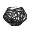 Wheel and Barrow Iron Tealight Holder Matte Black Swirl 11X16Cm | Tealight Holders