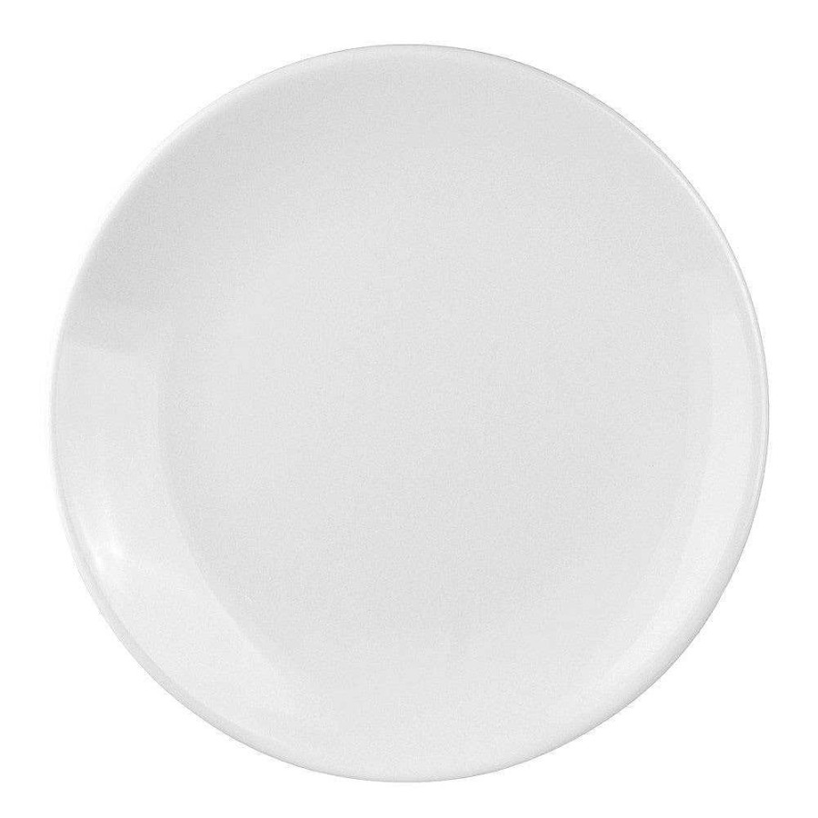 Wheel and Barrow Melamine Coupe Plate Round 28Cm White | Outdoor Servingware