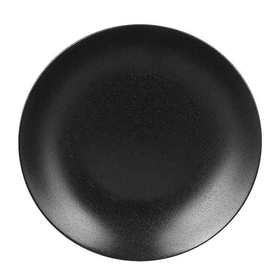 Wheel and Barrow Rice Plate Deep Black 25.4X5Cm | Bowls