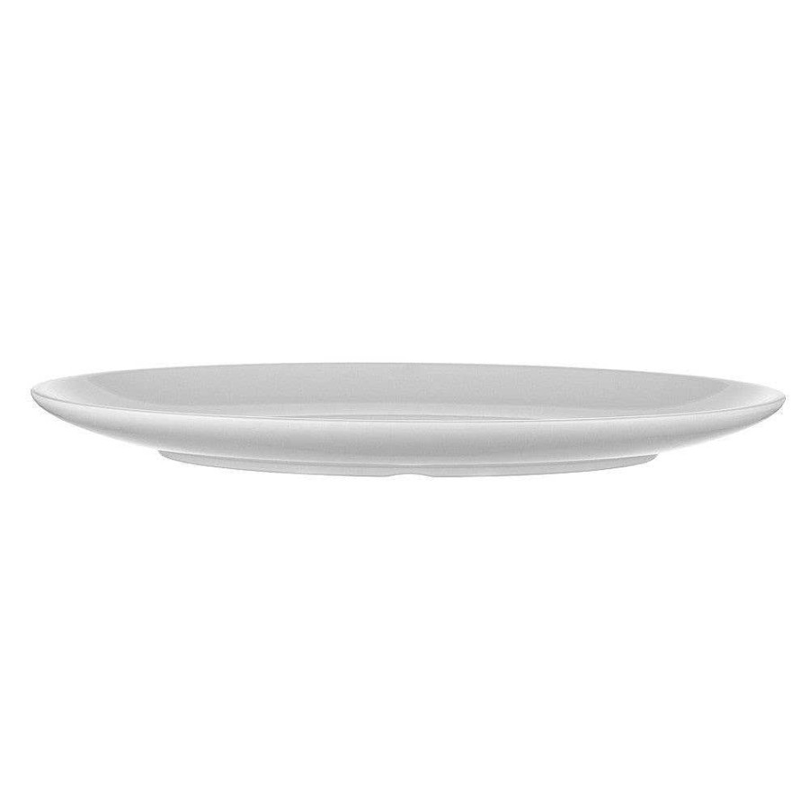 Wheel and Barrow Melamine Platter Flat Oval 46X32Cm White | Outdoor Servingware