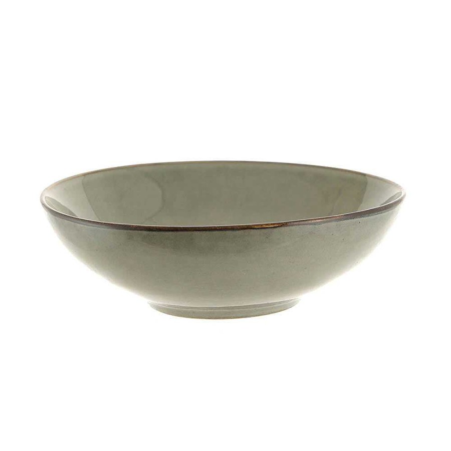 Wheel and Barrow Stoneware Bowl Olive Green 20Cm | Dinner Plates & Side Plates