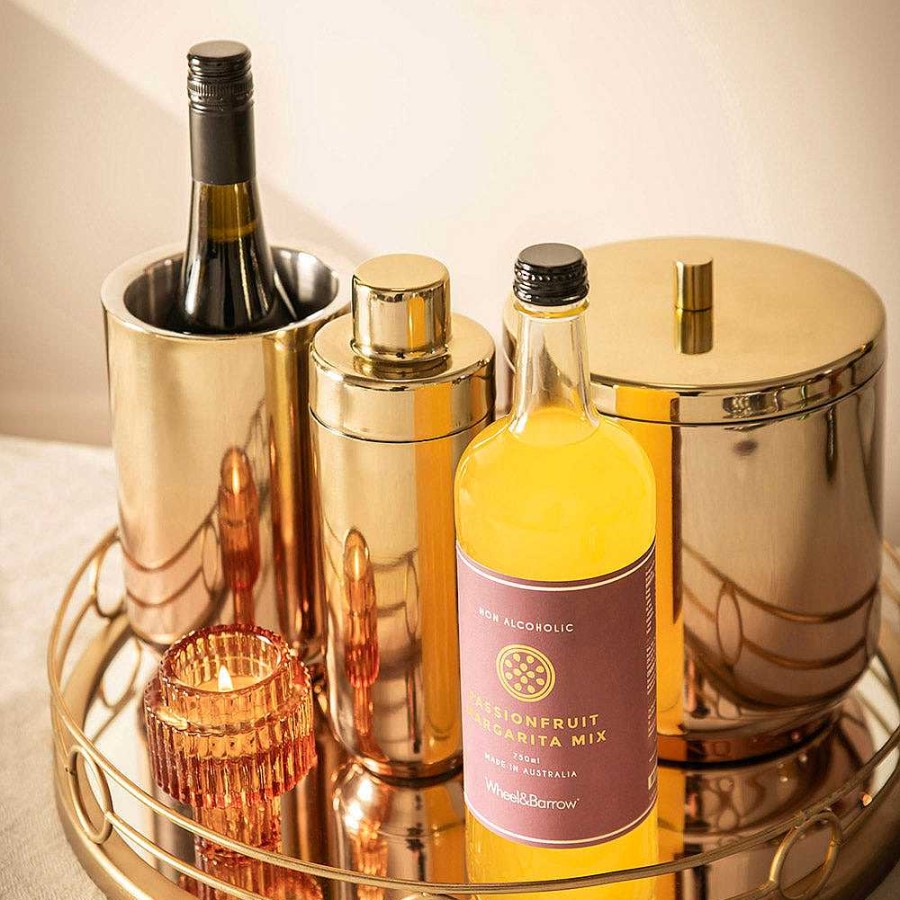 Wheel and Barrow Malibu Double Wall Wine Cooler Gold Ombre | Party Tubs & Wine Coolers