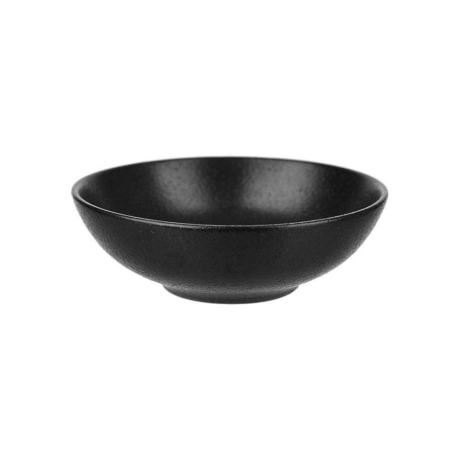 Wheel and Barrow Condiment Bowl Round Black 10Cm | Condiments