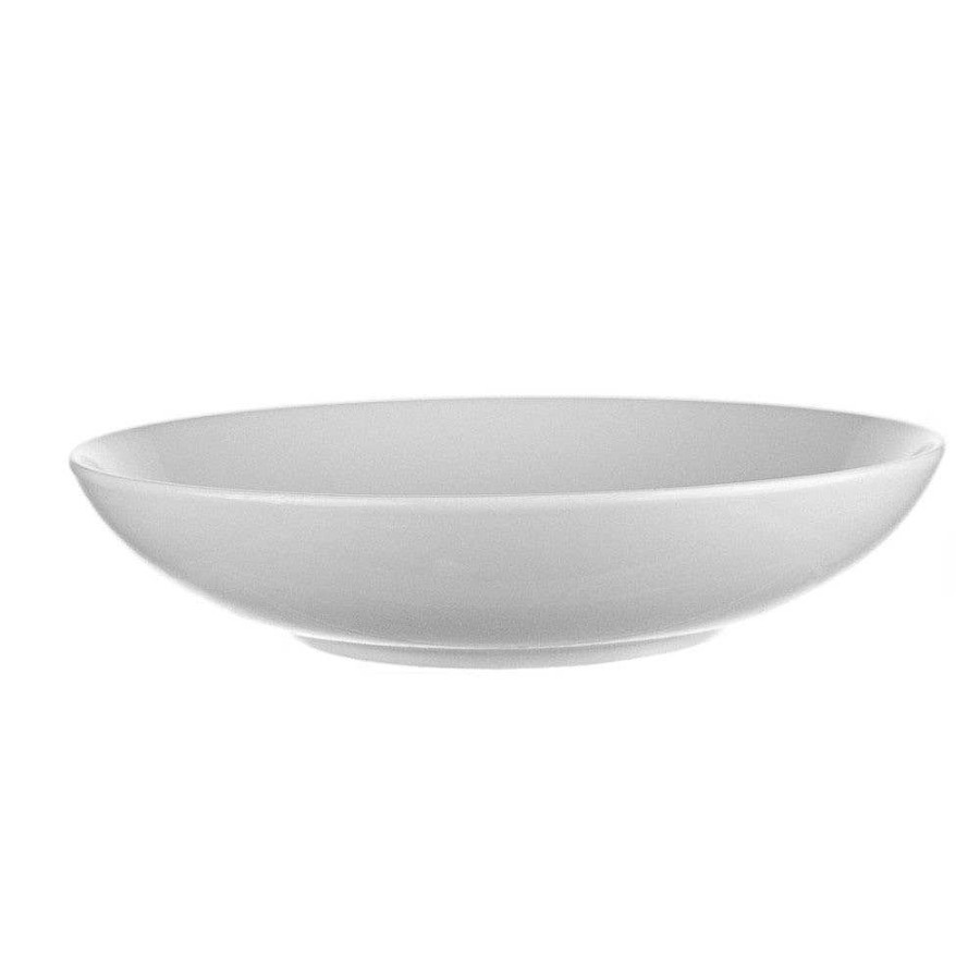 Wheel and Barrow Porcelain Coupe Bowl 26Cm White | Salad & Serving Bowls