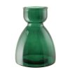 Wheel and Barrow Recycled Glass Vase Dark Green 34X27Cm | Vases & Planters