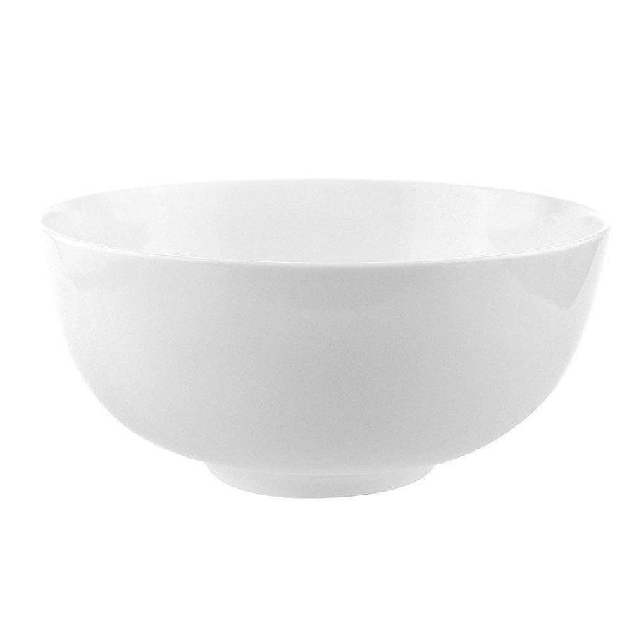 Wheel and Barrow Bone China Noddle Bowl 18Cm White | Dinner Plates & Side Plates