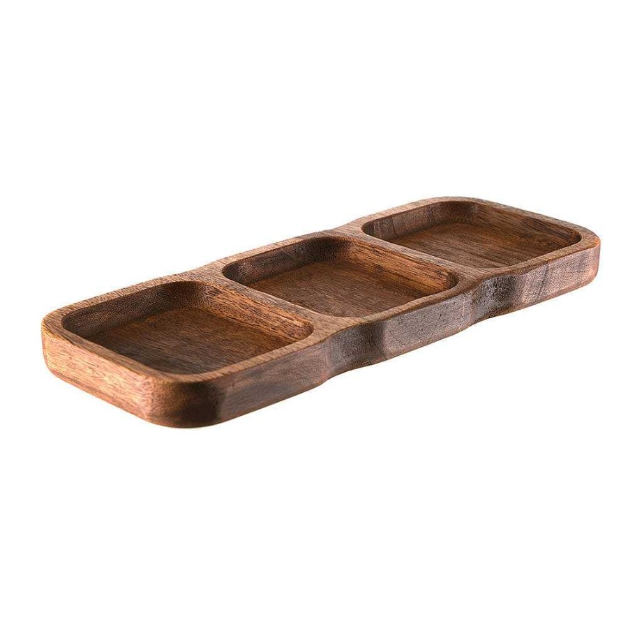 Wheel and Barrow Acacia Serving Tray 38X15X3Cm | Trays