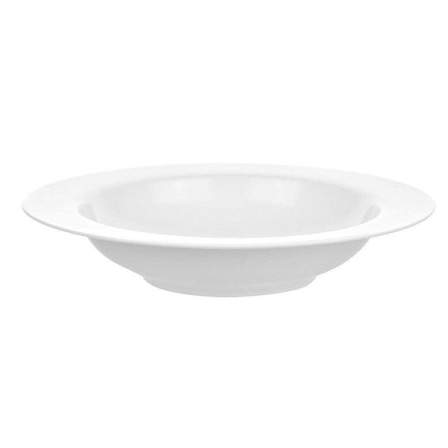 Wheel and Barrow Porcelain Bowl With Rim 27Cm White | Dinner Plates & Side Plates