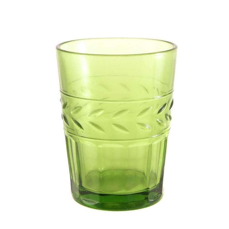 Wheel and Barrow Glass Tumbler Tuscan Green 310Ml | Hiballs & Tumblers