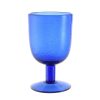 Wheel and Barrow Wine Glass Bubble Cobalt Blue 350Ml | Hiballs & Tumblers