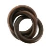 Wheel and Barrow Interlinked Wooden Napkin Ring Dark | Napkin Rings