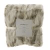 Wheel and Barrow Throw Lynx Faux Fur White 130X160Cm | Throw Blankets