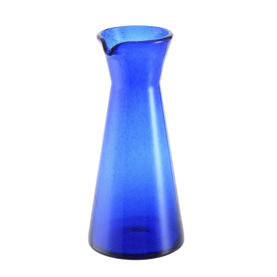 Wheel and Barrow Glass Carafe Bubble Cobalt Blue 985Ml | Pitchers, Carafes & Jugs