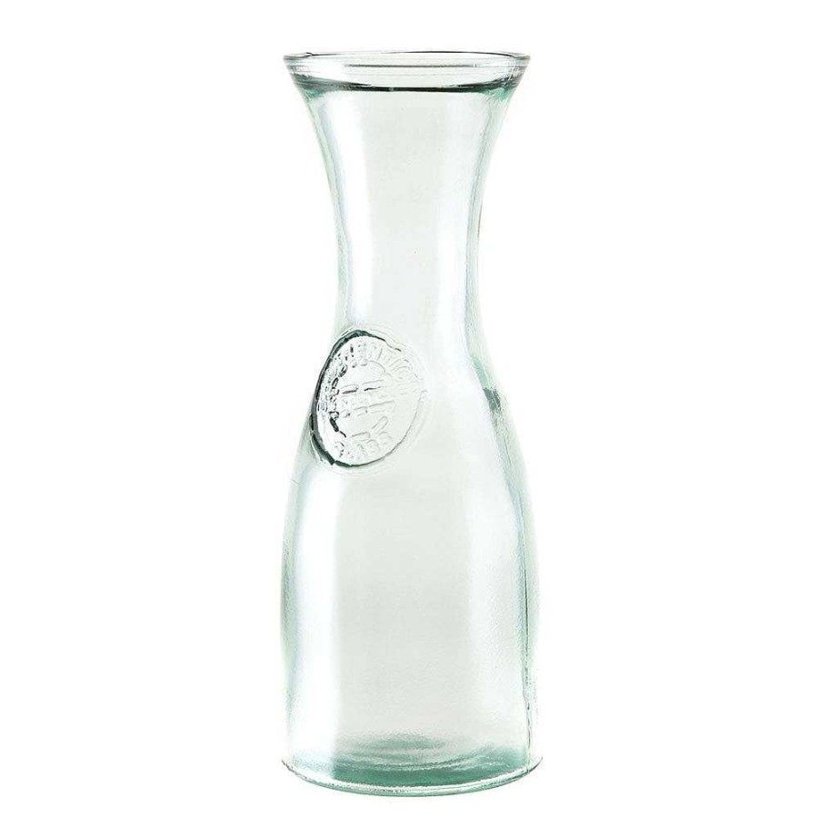 Wheel and Barrow Recycled Glass Carafe 800Ml | Pitchers, Carafes & Jugs