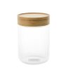 Wheel and Barrow Storage Canister Ribbed Glass 800Ml | Kitchen Storage