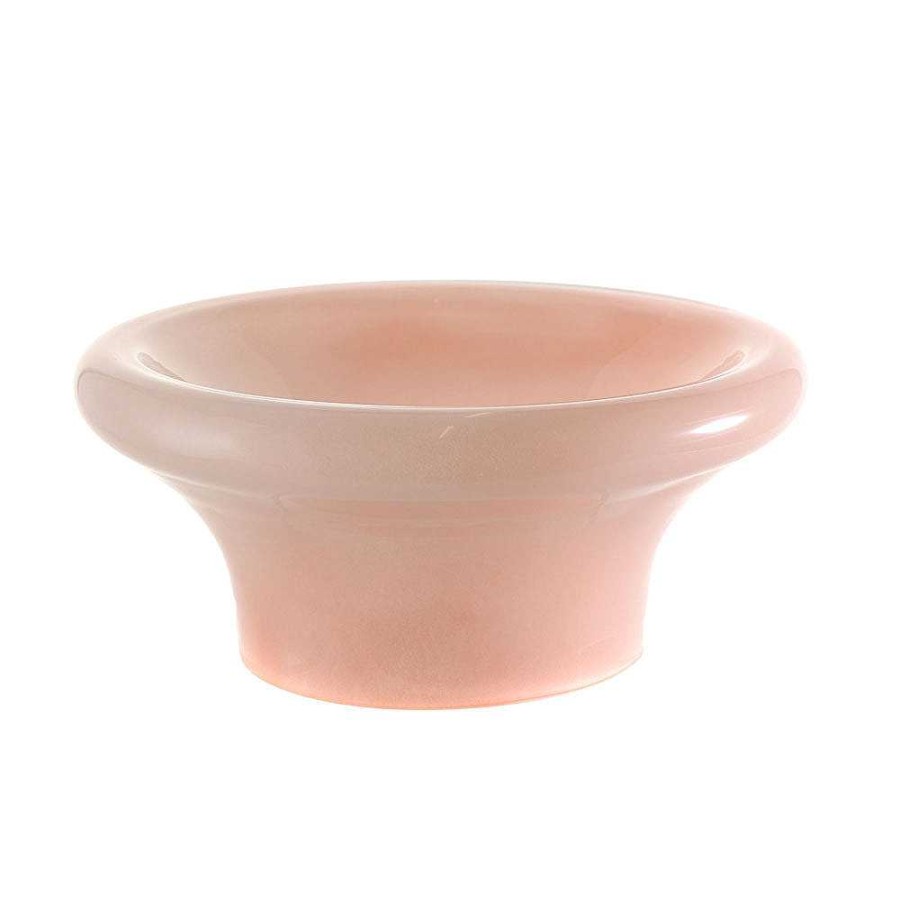 Wheel and Barrow Glass Footed Bowl Pink 23X10Cm | Condiments