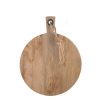 Wheel and Barrow Mango Wood Board Round 45X36X2.5Cm | Wine & Cheese Tasting