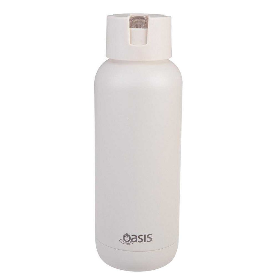 Wheel and Barrow Oasis Bottle Ceramic 1L Alabaster | Hydration