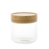 Wheel and Barrow Storage Canister Ribbed Glass 500Ml | Home Storage