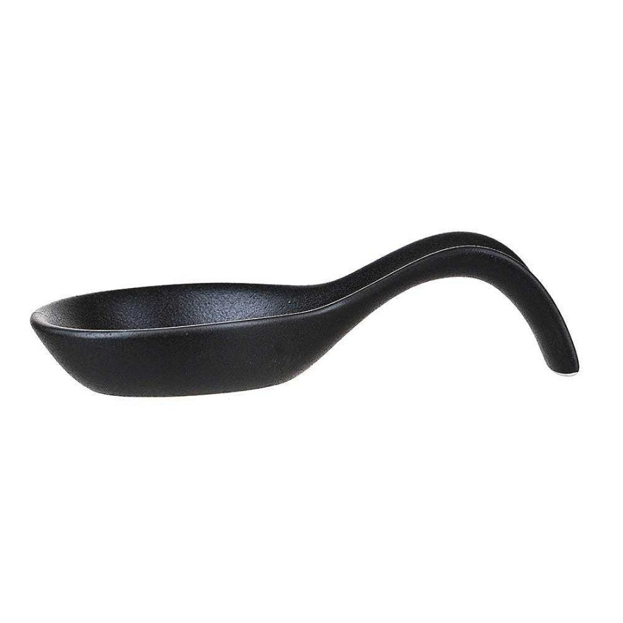 Wheel and Barrow Spoon Rest Black 23Cm | Black Dinnerware