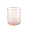 Wheel and Barrow Glass Tumbler Bubble Rose Pink 350Ml | Blue Splash