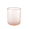 Wheel and Barrow Glass Tumbler Bubble Rose Pink 350Ml | Bubble