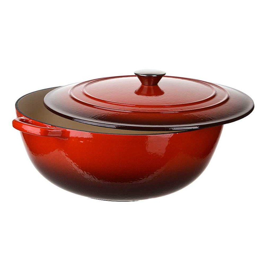 Wheel and Barrow Cast Iron Pot Red 7L | Cast Iron