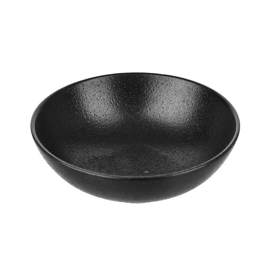 Wheel and Barrow Condiment Bowl Round Black 10Cm | Condiments