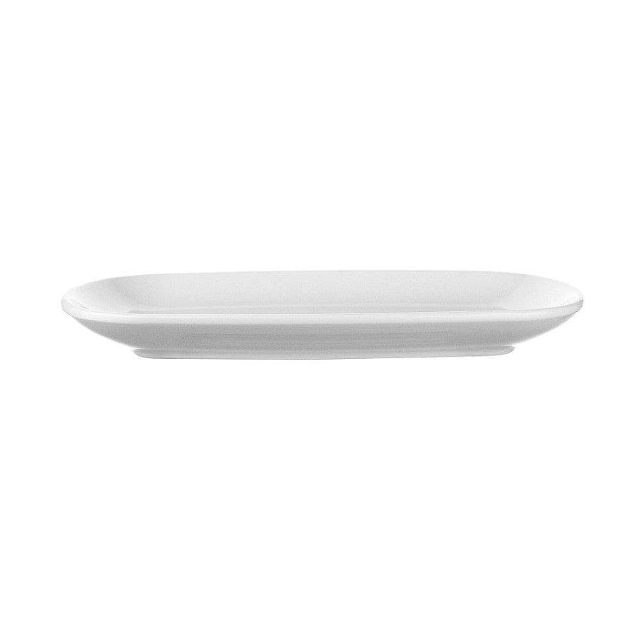 Wheel and Barrow Melamine Coupe Plate/Platter 24X16Cm Whtie | Melamine