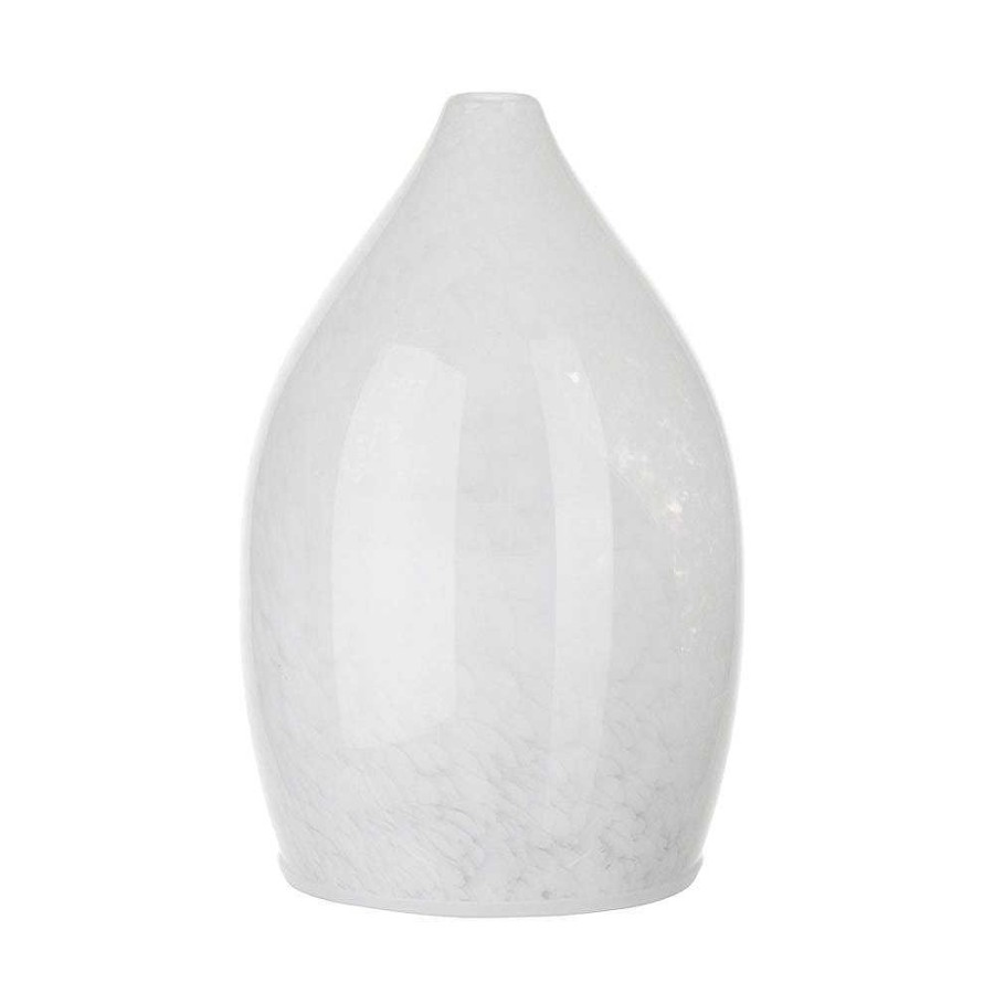 Wheel and Barrow Ultrasonic Diffuser Glass Tulip Shape With Marble White 19.5X12Cm | Ultrasonic Diffusers & Essential Oils