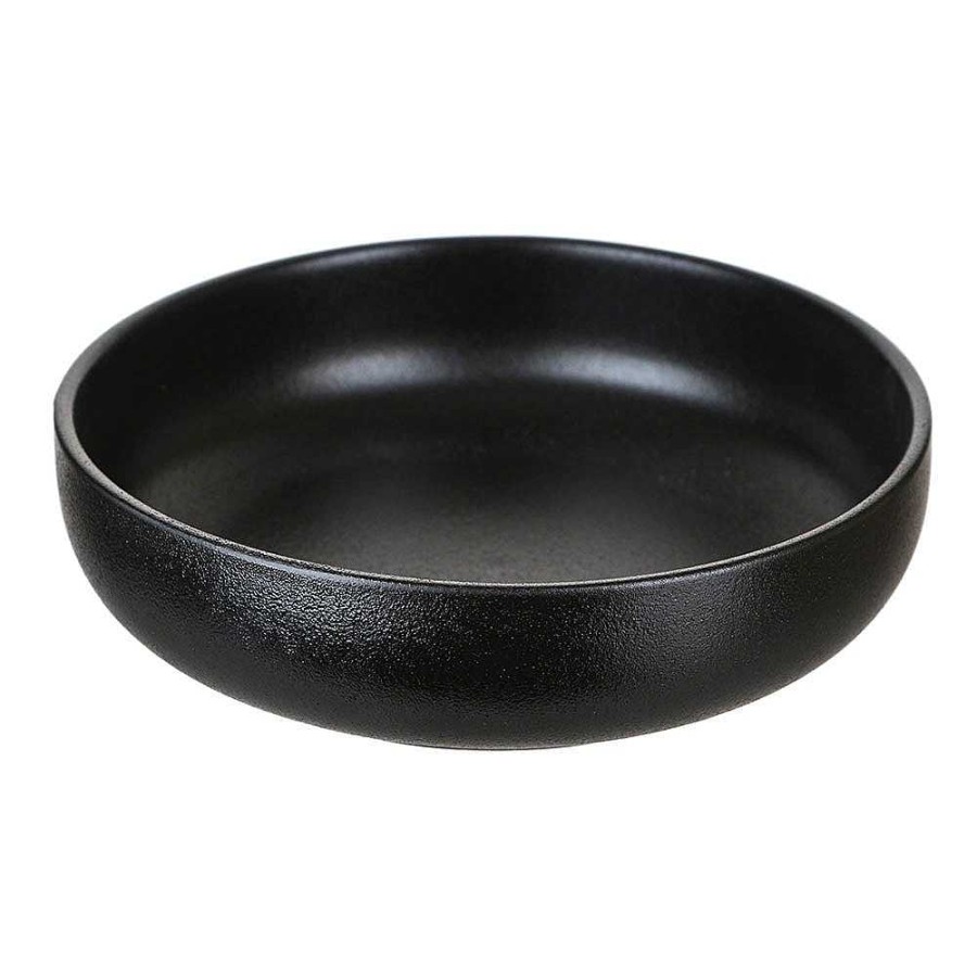 Wheel and Barrow Bowl Round Black 21X6Cm | Noir Collection