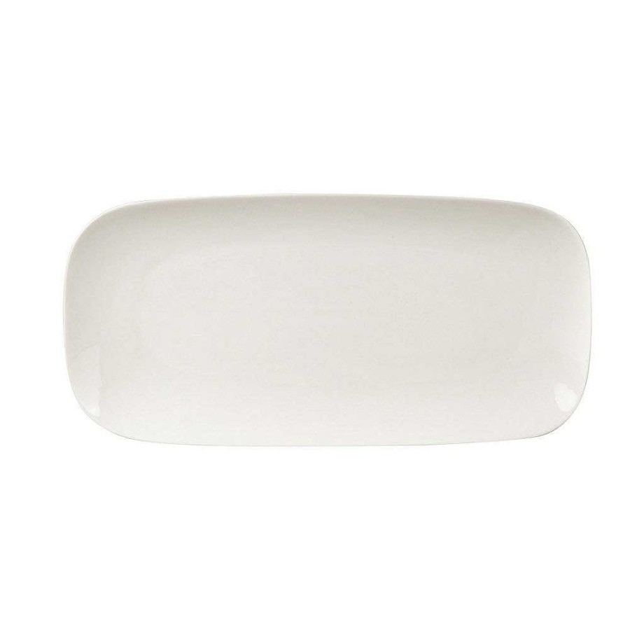 Wheel and Barrow Bone China Platter 30X15Cm White | Serving Platters