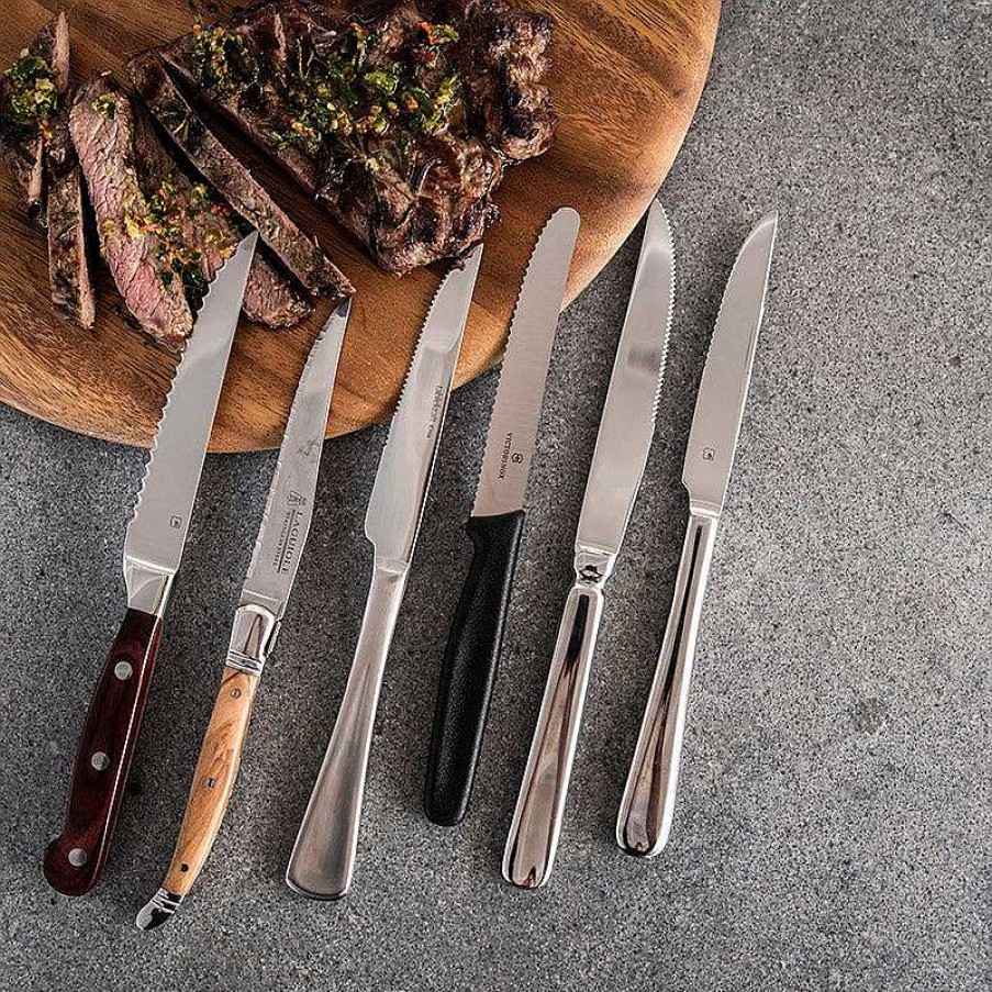 Wheel and Barrow Steak Knife Elite 18/10 Stainless Steel 23Cm | Elite Cutlery Range