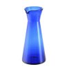 Wheel and Barrow Glass Carafe Bubble Cobalt Blue 985Ml | Bubble